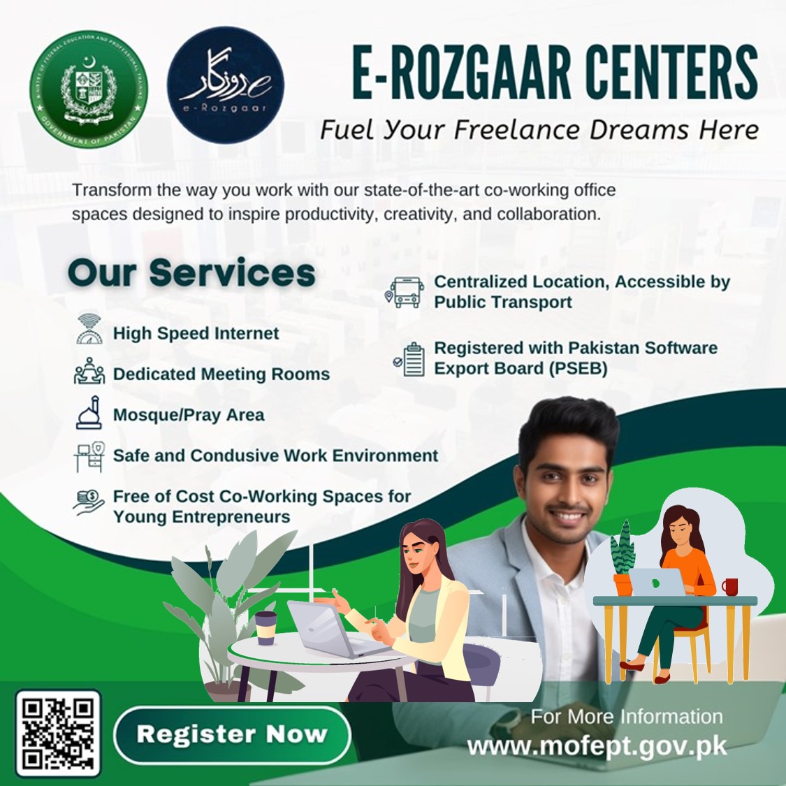 Registration for E-Rozgaar Centre is Open!